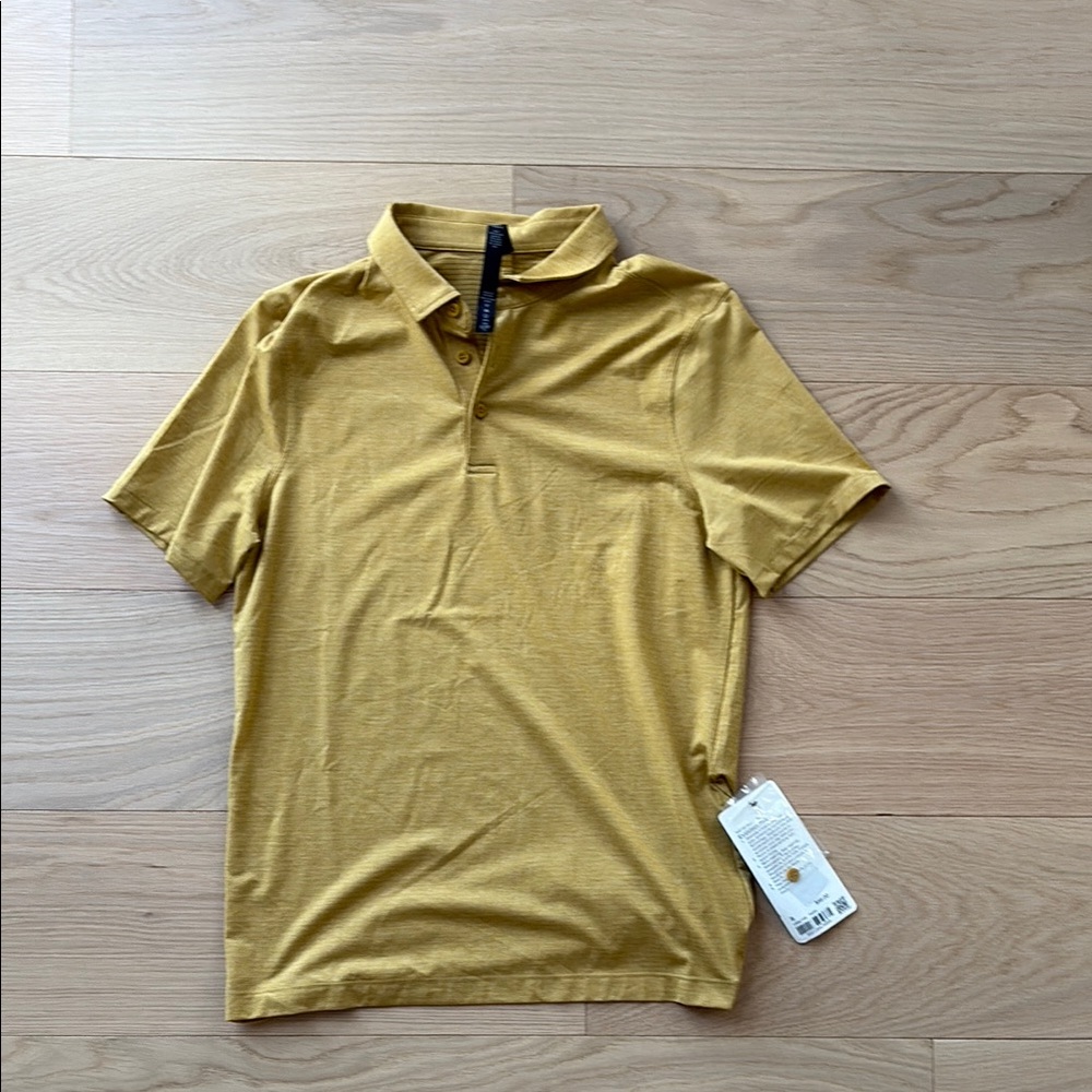 Lululemon Athletica Yellow Polo Shirt Classic Casual Fit